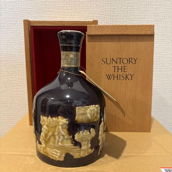 サントリー ザ ウイスキー 陶器ボトル 有田焼 古酒 木箱付き 未開封 SUNTORY whisky