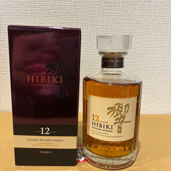 サントリーウイスキー 響12年 500ml 終売品 箱付き 未開封 古酒 SUNTORY WHISKY HIBIKI 国産酒