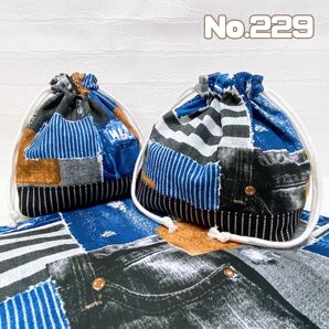 《デニムパッチ》お弁当ランチセット ハンドメイド