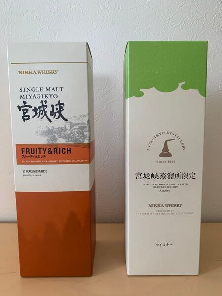 ニッカウヰスキー 宮城峡蒸溜所限定 シングルモルト 宮城峡 Fruity&Rich ブレンデッドウイスキー 2本セット