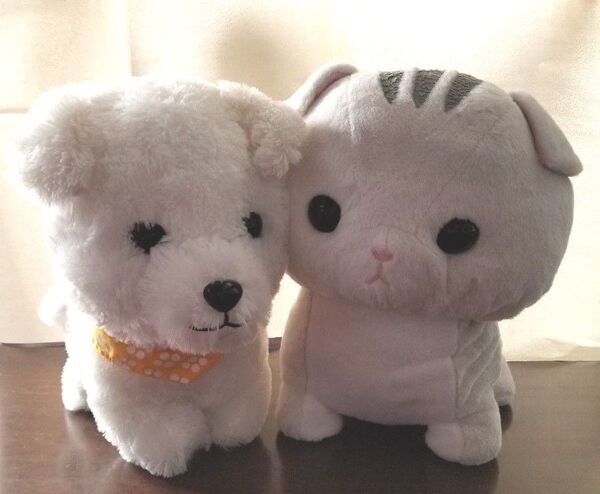 豆柴三兄弟 かくれんぼ BIGぬいぐるみ コメ ちんまりマンチカン つみれ