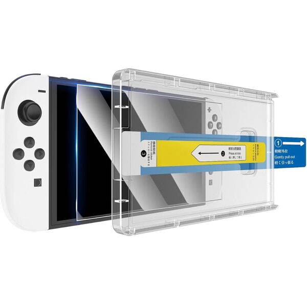 【1枚セット】For Switch 2 フィルム 貼り付けキット付き Switch 2 ガラスフィルム 強化ガラス