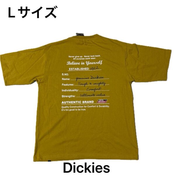 デェッキーズ Dickies メンズバックプリント半袖Tシャツ Lサイズ 新品未使用