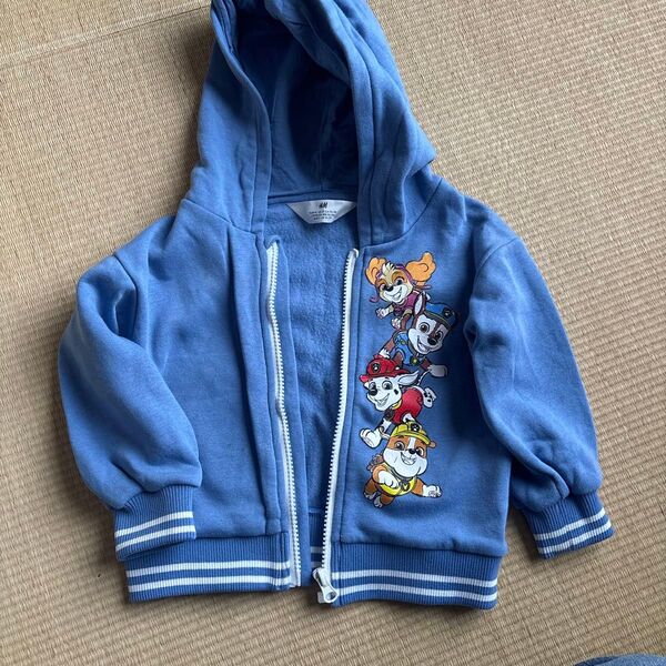 H&M パウパトロール パーカー 90 ブルー