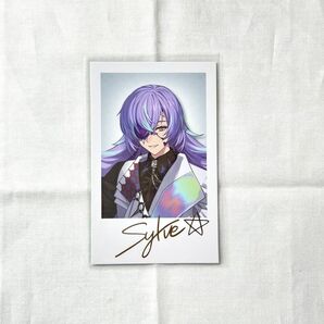 星導ショウ デビュー チェキ サイン 箔押し レア R にじさんじ