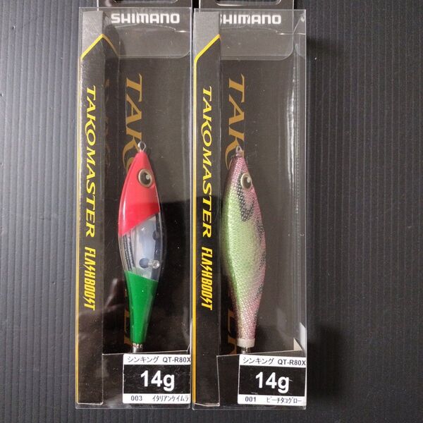 タコマスター スッテM フラッシュブースト QT-R80X 2本 イタリアンケイムラ ピーチタコグロー