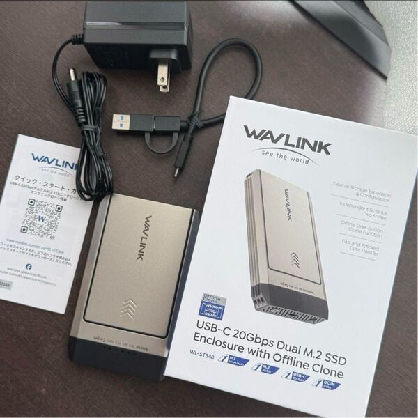 WAVLINK USB-C M.2 NVMe SSDクローン デュプリケーター