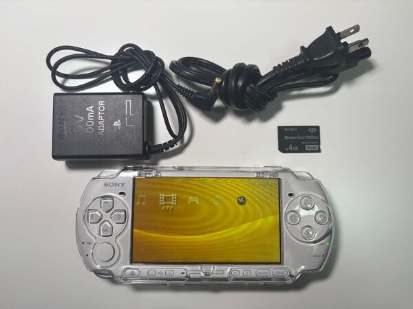 PSP-3000 SONY ホワイト 白 4GB 充電器 動作確認済