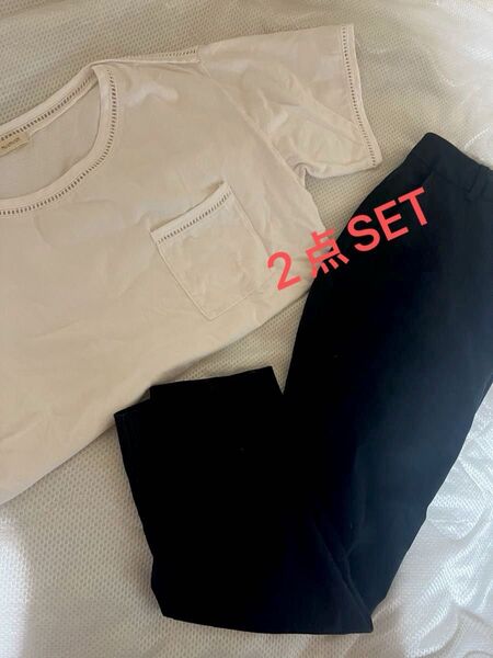 レディースまとめ売り トップス ボトムス Tシャツ 白T ストレートパンツ レディース夏服まとめ売り
