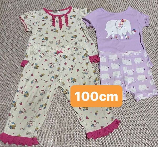 baby gap 子供服 パジャマ 100cm 2点 中古 キッズパジャマ ハローキティ 子供服まとめ売り ベビー