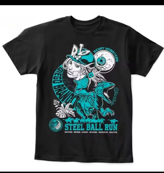ジョジョの奇妙な冒険 スティールボールラン Tシャツ ディオブランドー L