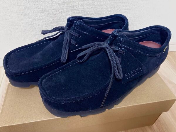 Clarks ワラビー GORE-TEX UK8 1/2(27センチ)ブラック スエード