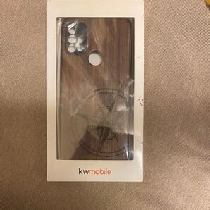 【kwmobile】 スマホケース TPUバンパー ナチュラル 木製 こげ茶色