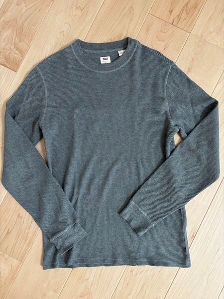 【タイムセール!!】Levi's サーマルカットソー 長袖 メンズ グレー