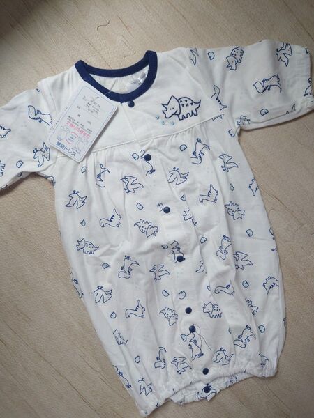 カバーオール ベビー 新生児 兼用ドレス ツーウェイ 出産準備 乳児 恐竜 ベビー服 男の子