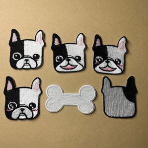 刺繍アイロンワッペン フレンチブルドッグ