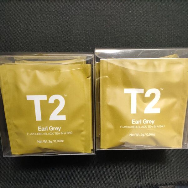 高級紅茶 30袋セット 新品未使用 T2 ホット紅茶 ティーバッグ アールグレイ 2種×各15袋 セット ドイツ ティーツー
