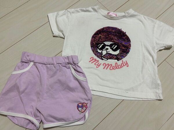 上下セット Tシャツ ハーフパンツ 女の子 クロミ マイメロ セットアップ