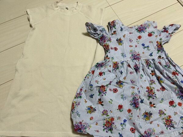 ワンピース キッズ 半袖 女の子 花柄