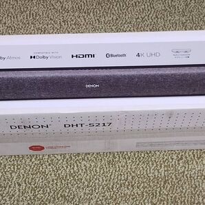 新品未開封 デノンDENON サウンドバー2.2ch DHT-S217K ブラック デュアルサブウーハー内蔵 オーディオ