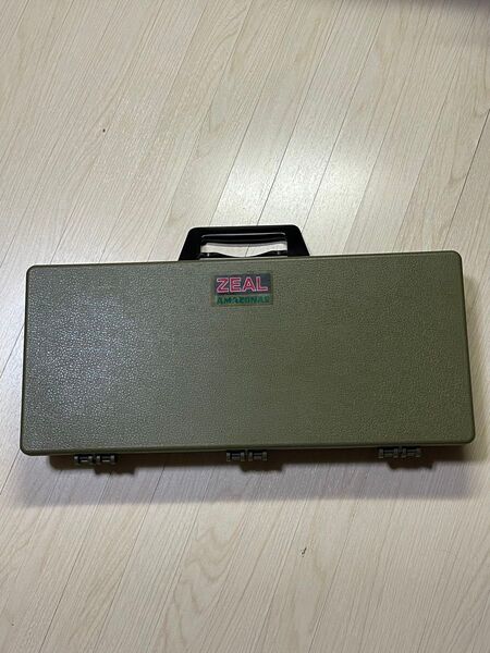 ZEAL ズイール アマゾンボックス 片開き ハーフ 大 1996年 AMAZONAS BOX カーキ 値下げしました!