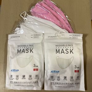 UNIQLO マスク AIRism エアリズムマスク Mサイズちいさめ ホワイト 個包装3Dマスク7枚