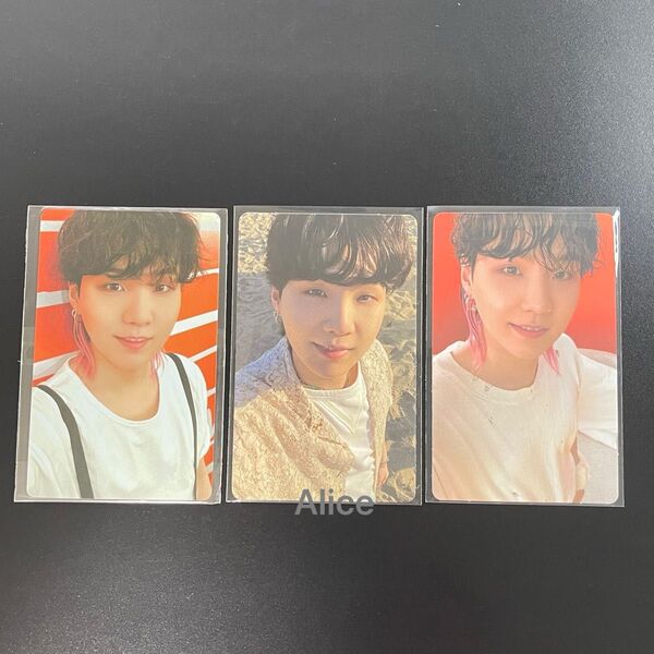 BTS SUGA ユンギ トレカ シュガ BUTTER JPFC CREAM PEACHES 3枚セット フォトカード