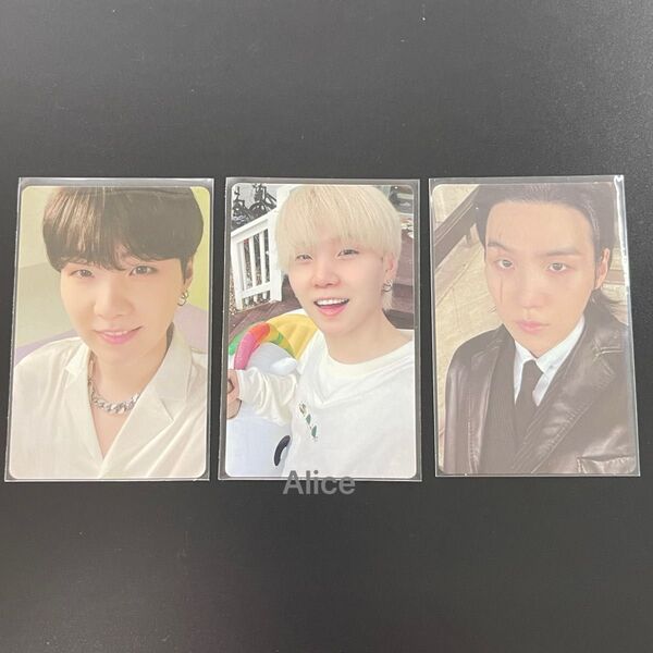 BTS SUGA ユンギ トレカ シュガ フォトカード 3枚セット FESTA 2021 D-DAY IN THE SOOP 2