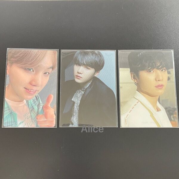 BTS SUGA ユンギ トレカ シュガ 3枚セット BTS THE BEST JPFC LIGHT BWL フォトカード