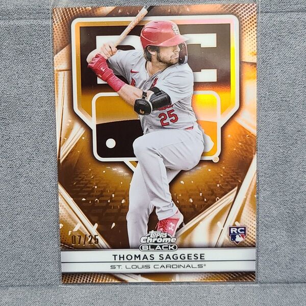 Thomas Saggese RC Design Variation /25 2025 Topps Chrome Black