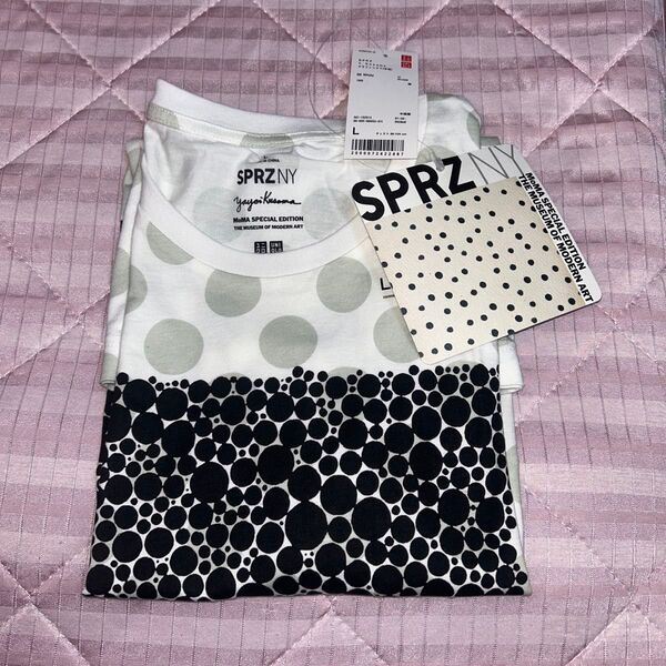 新品 ユニクロUNIQLO 草間彌生 グラフィックTシャツ 水玉 ドット Lサイズ
