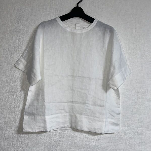 無印良品 リネン半袖トップス