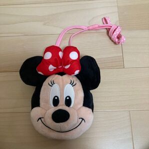 ディズニー ミニーマウス ぬいぐるみポーチ ピンク