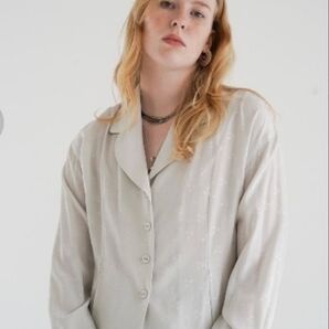 CLANE クラネ DOT JACQUARD SHIRT JACKET L