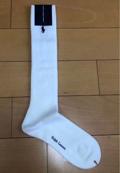 靴下 ポロ ラルフローレン 22-24cm POLO ハイソックス 白