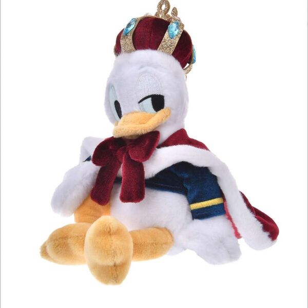 ドナルド ぬいぐるみキーホルダー DONALD THE KING BIRTHDAY