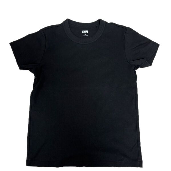 ユニクロU レディースクルーネックTシャツ 黒 無地 Mサイズ