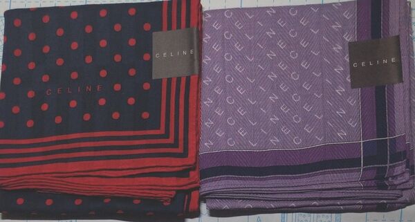 CELINE ハンカチ 2枚セット