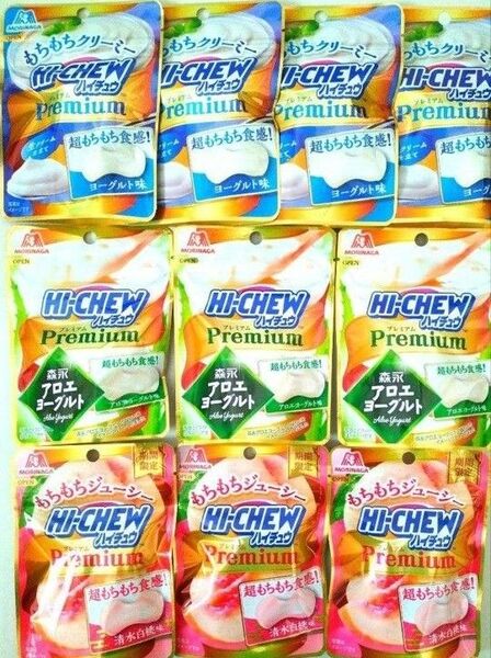 森永 ハイチュウプレミアムヨーグルト&アロエヨーグルト&清水白桃 3種詰め合わせ10袋 お菓子詰合せ