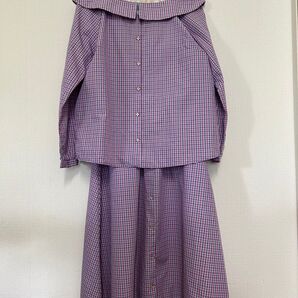 フェルゥ Feroux セットアップ ワンピース トップス スカート チェック
