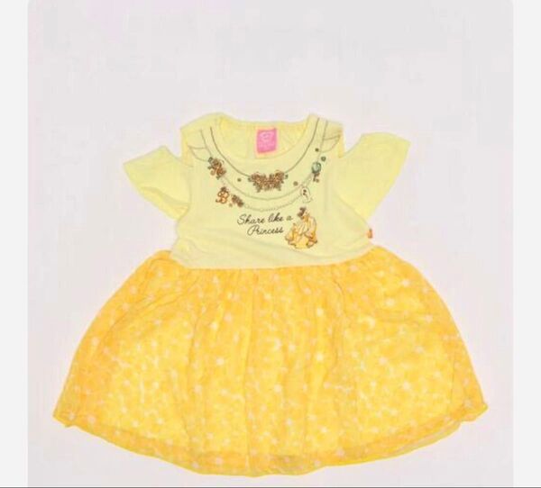 子供服 ベビードール ワンピース ディズニープリンセス ベル 120 半袖