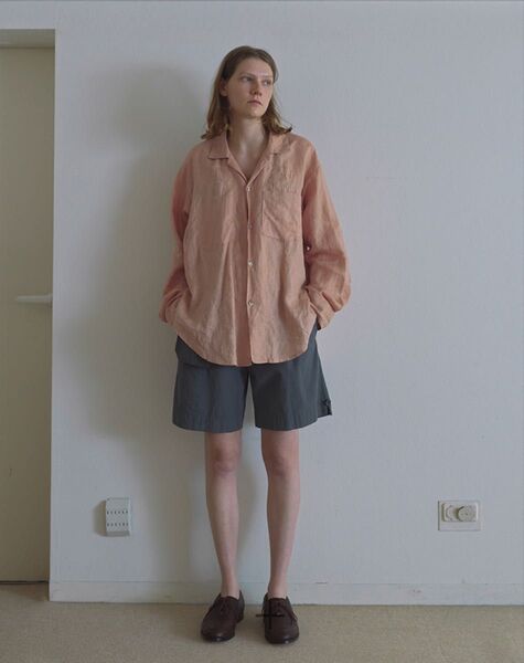 希少 SUNSEA 29th PLUM DYEING LONG SLEEVE SHIRT サンシー シャツ サイズM
