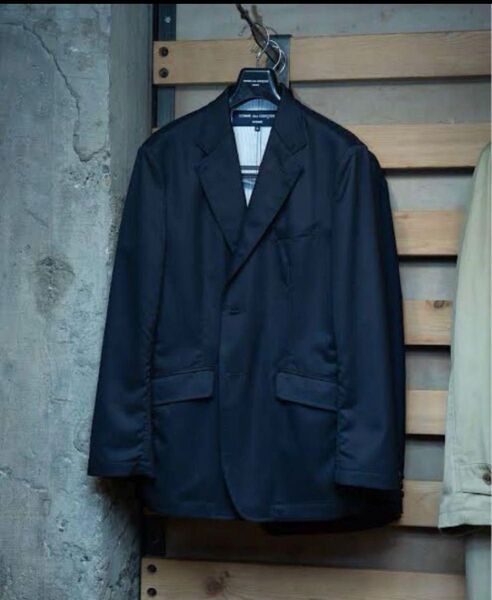 新品 コムデギャルソンオム ウールギャバパッカリングジャケット comme des garcons homme jacket