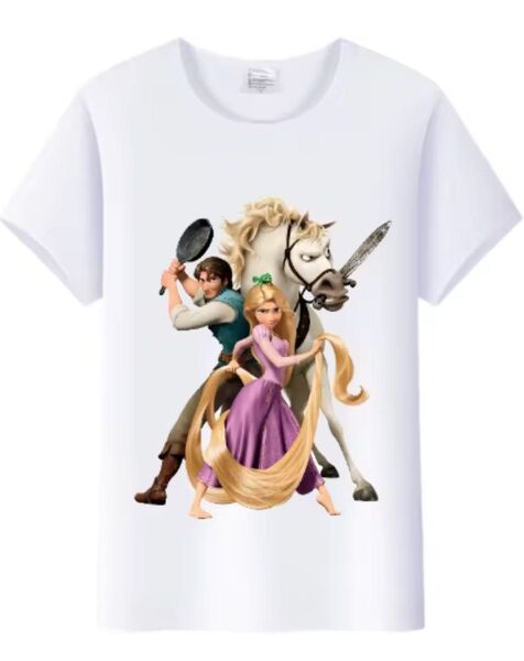 最終価格!ラプンツェル tシャツ④ レディース女性 ホワイト Mサイズ 最後の1枚 入荷予定無し