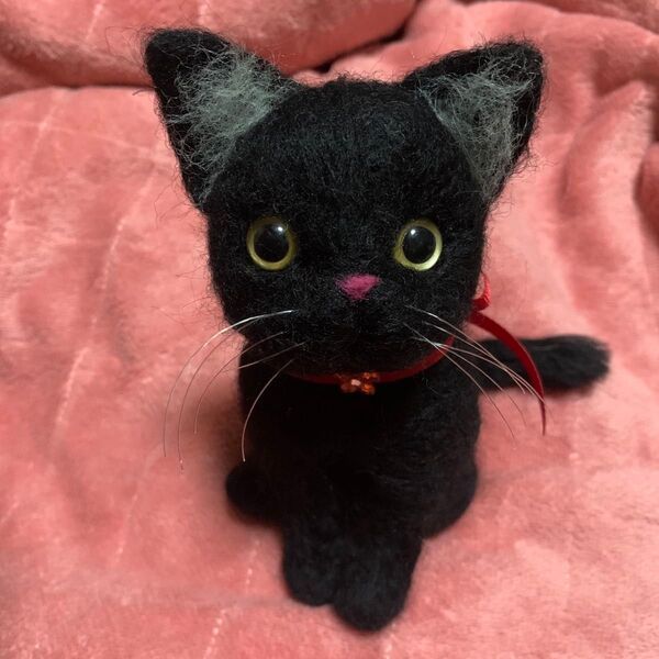羊毛フェルト黒猫ちゃん