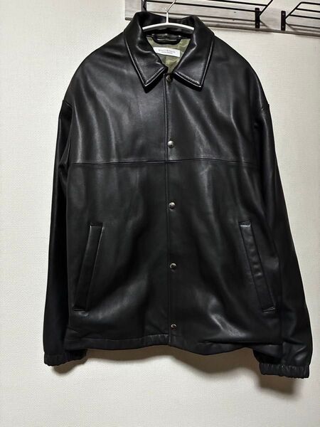 【美品】BEAUTY&YOUTH ユナイテッドアローズ レザーコーチジャケット 黒 Mサイズ