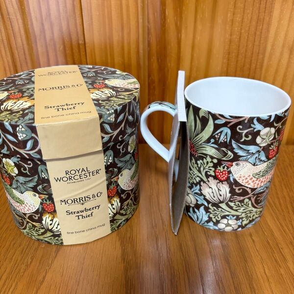新品 ウィリアムモリス いちご泥棒 マグカップ カーキ