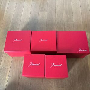 Baccarat 空箱 5箱セット レッド