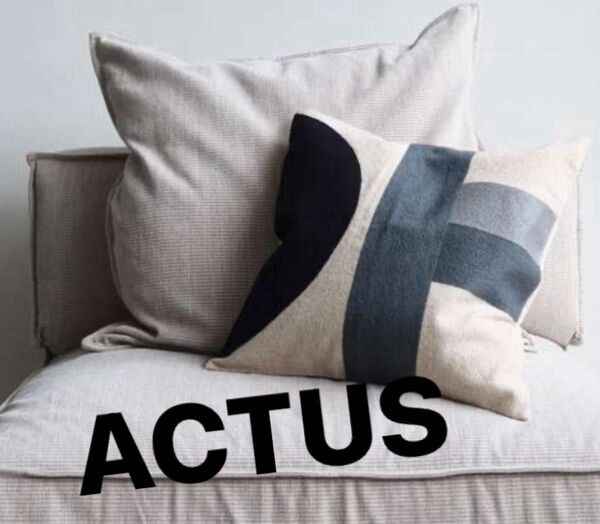 ACTUS アクタス クッションカバー 45×45 インテリア雑貨 北欧 ナチュラル モダン【お値下げ価格】