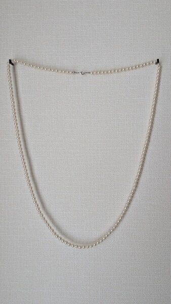 【美品】二重 パールネックレス 長め 長さ 結婚式 披露宴 パーティー 2way 重ね